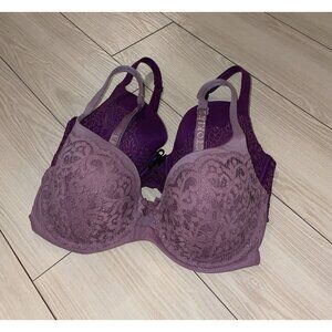 2 Victorias Secret Body By Victoria Lined Demi Bras Lace UW Womens 32DD